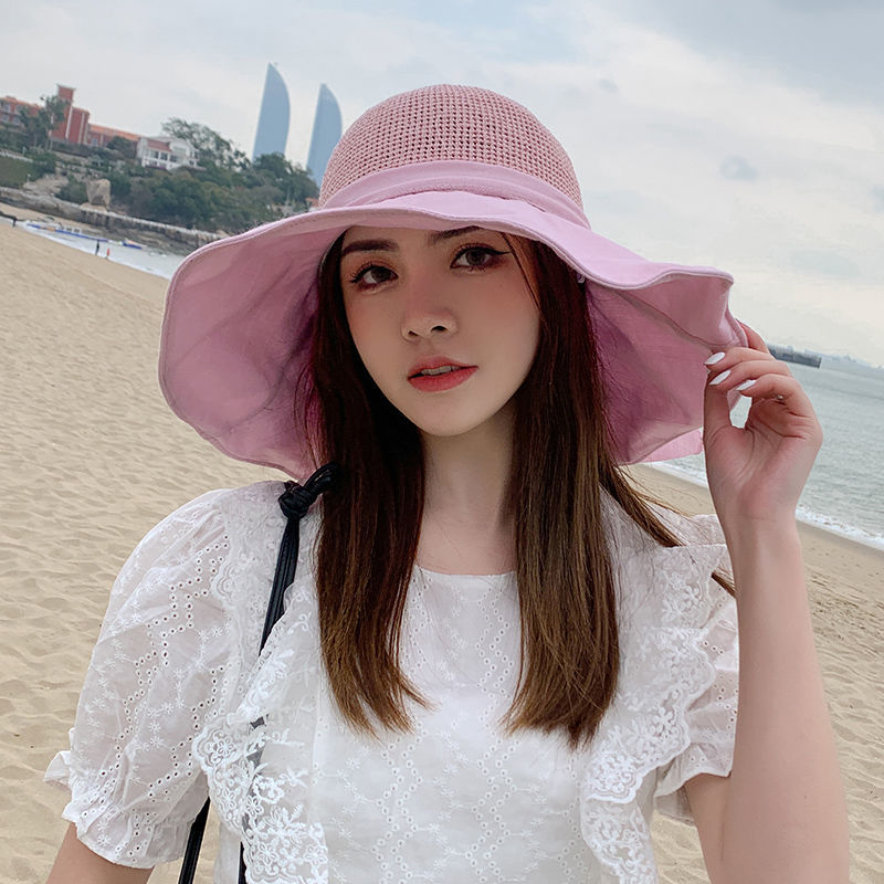 얼굴햇빛가리개 여성챙 돌돌이 여름린넨 바캉스 모자 Q2053003