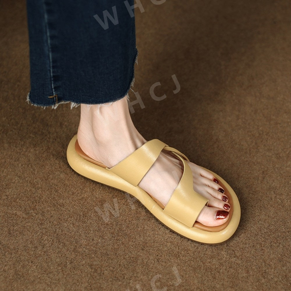 WW2061001 쪼리 슬리퍼 스트랩 꼬임 쿠션 샌들