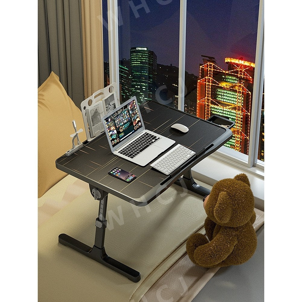 WY2061304 높낮이조절테이블 독서 침대협탁 접이식 기숙사 작은책상