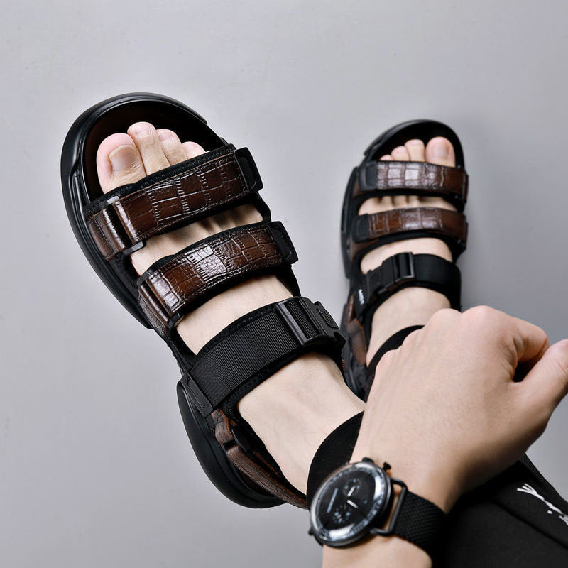 클래식 일자 고급 스포츠 샌들 남성 Q2062915