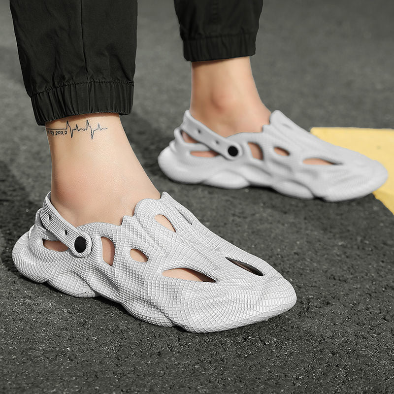 패션 펀칭 아쿠아 샌들 슬리퍼 남성 Q2062930