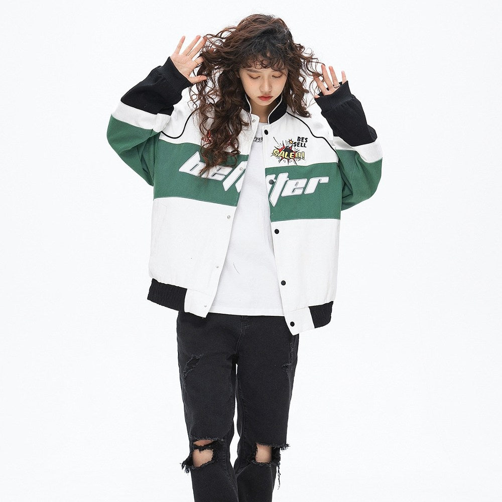 레이싱 커플 야구잠바 블루종 유니폼 오토바이 재킷 BQ2090948