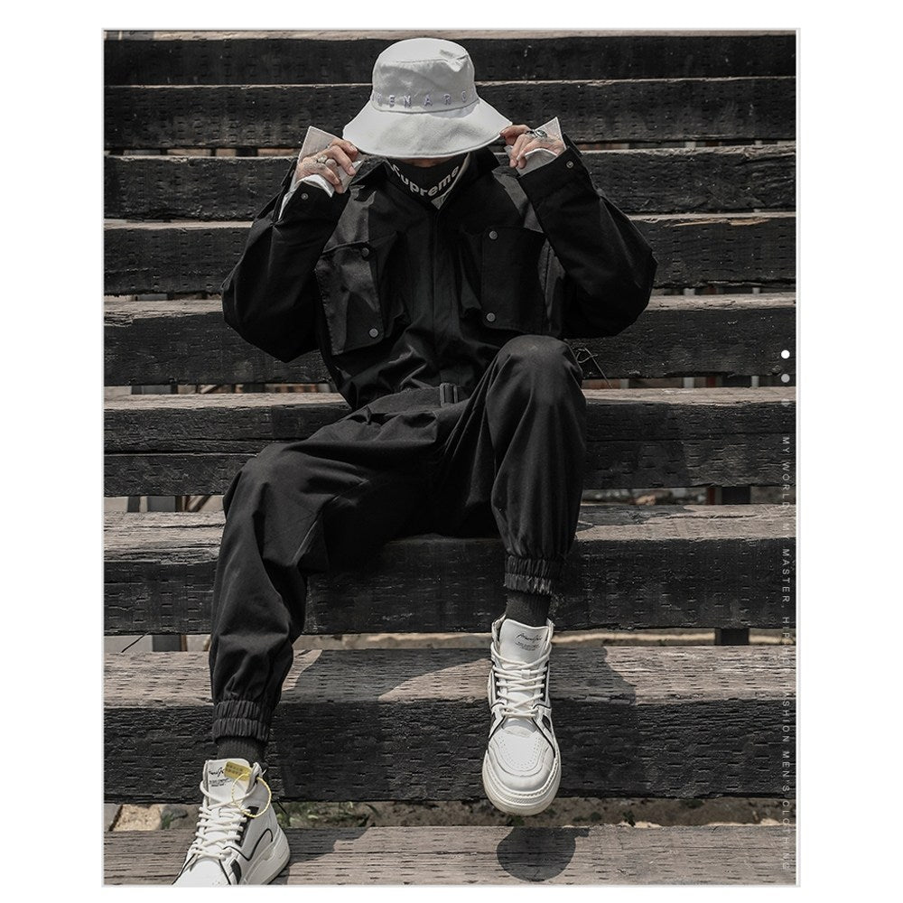 통청바지 테크웨어 빅사이즈일체형작업복 커플시밀러룩 BQ2090903