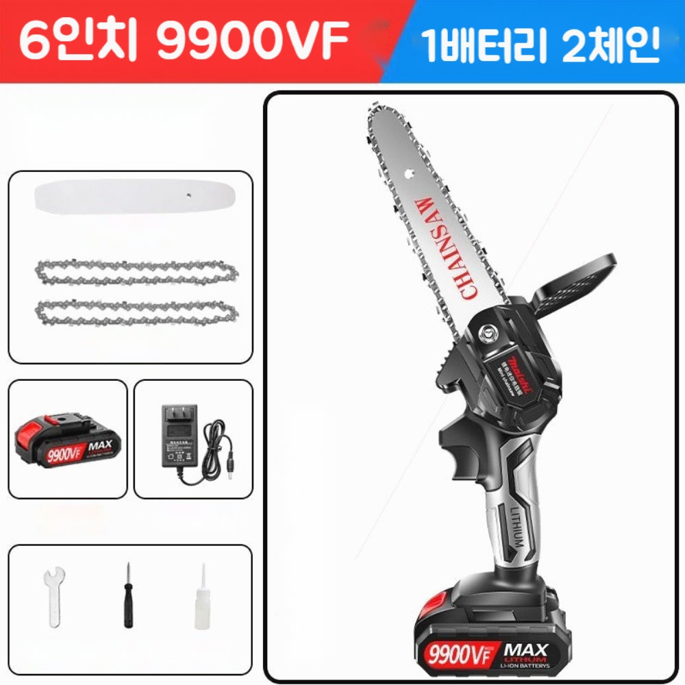 직템 전기체인톱 전기톱 독일공법 충전 리튬전기톱 휴대용 무선 무선 소형톱 벌목톱 WK2101314