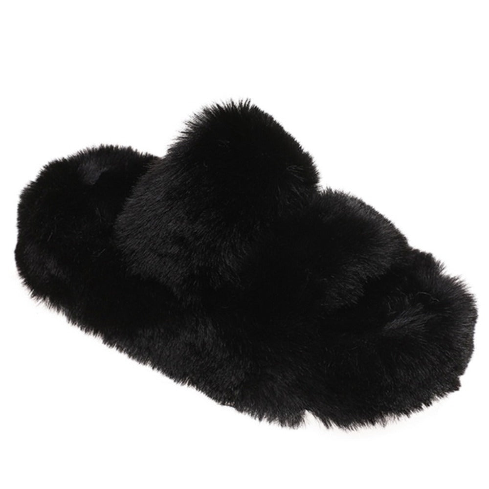 겨울 발편한 사무실 털슬리퍼 키높이 거실 실내 신발 BY2102607