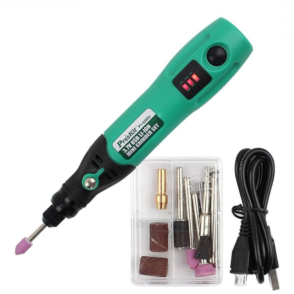 무선 미니 조각 펜 충전식 그라인더 연마 DIY 세트 PT-5205U WH2121607