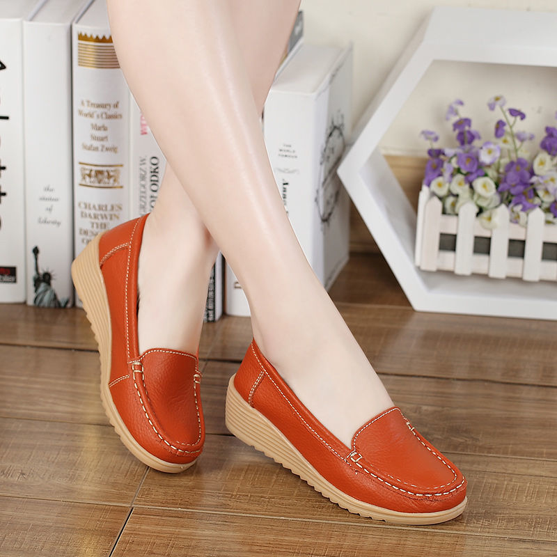 구두 로퍼 Q2030747 간호사 신발 키높이 여성 웨지힐