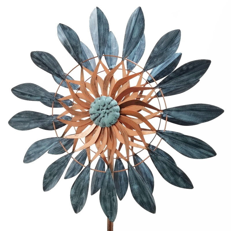 태양광전등 새쫓는 태양열정원등 철제바람개비 빈티지 무지개 W2022208