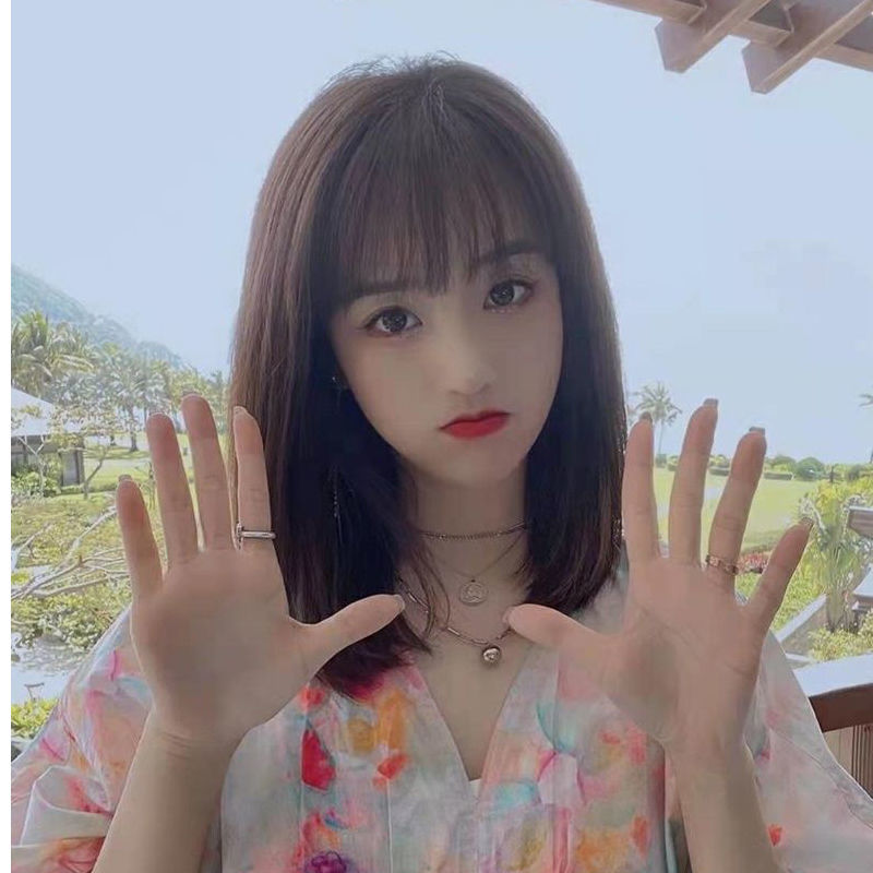 여성 가발 패션 헤어 커트머리 Q2032627 단발 통가발
