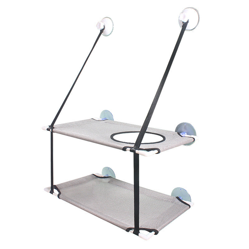 Q2040740 고양이 창문 흡착판 1단 2단 해먹 캣타워