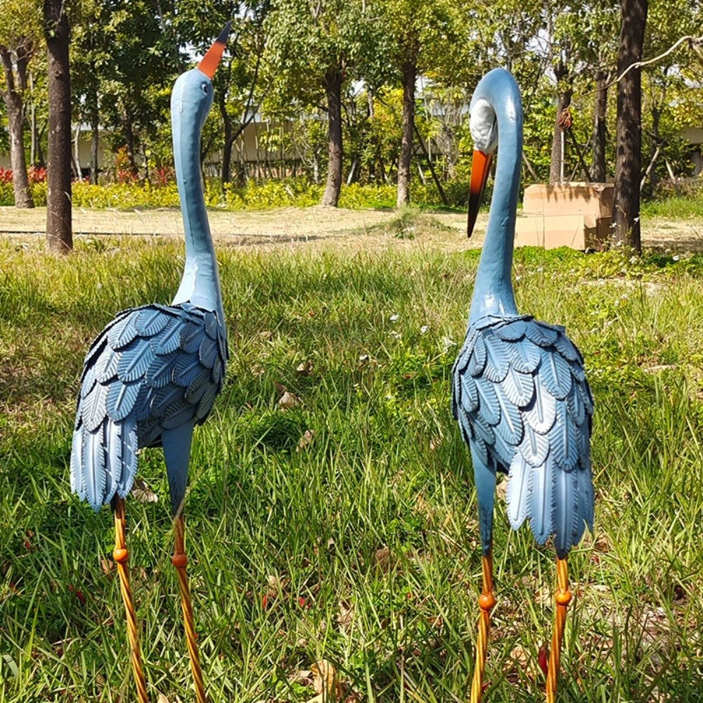 철제공예품 공원 빌라 꾸미기 조형물 두루미 동물장식품 직템 WW3072521