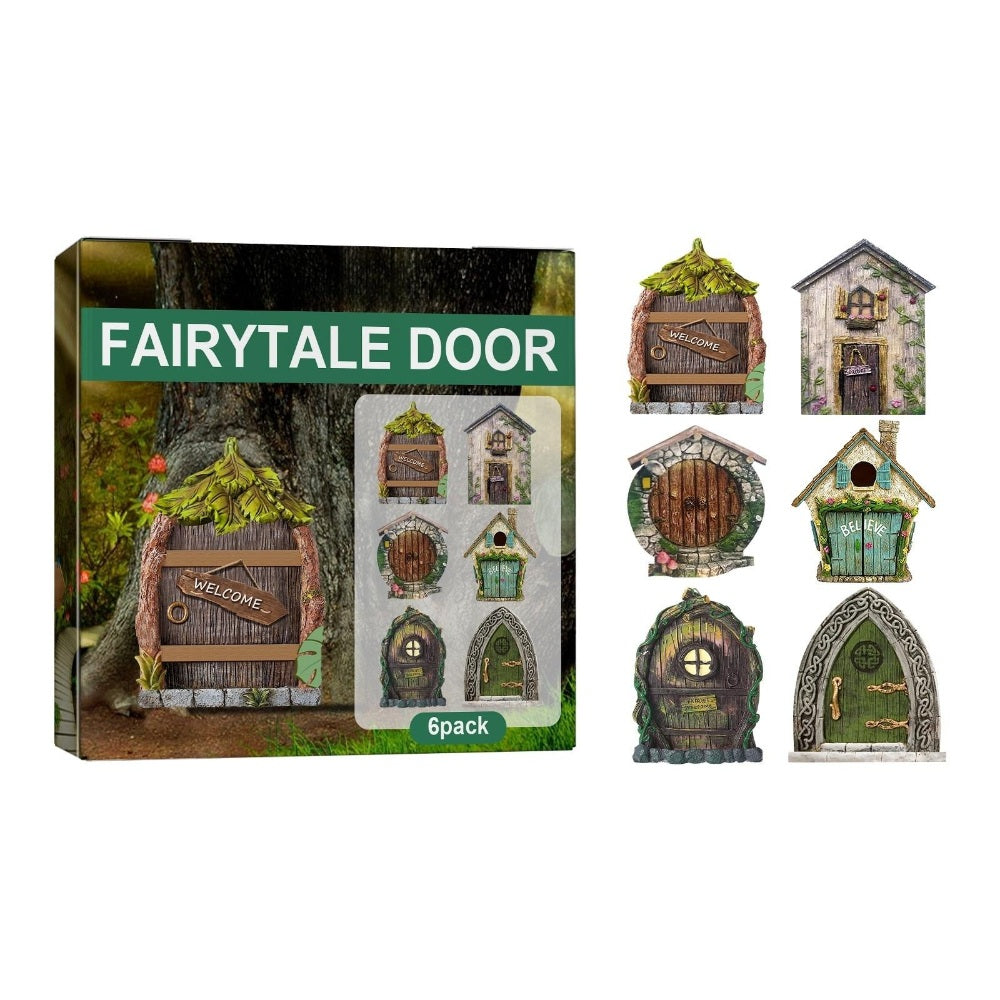 정원 장식 동화 문 나무 장식 나무 미니어처 전통공예 소품 WW3072503