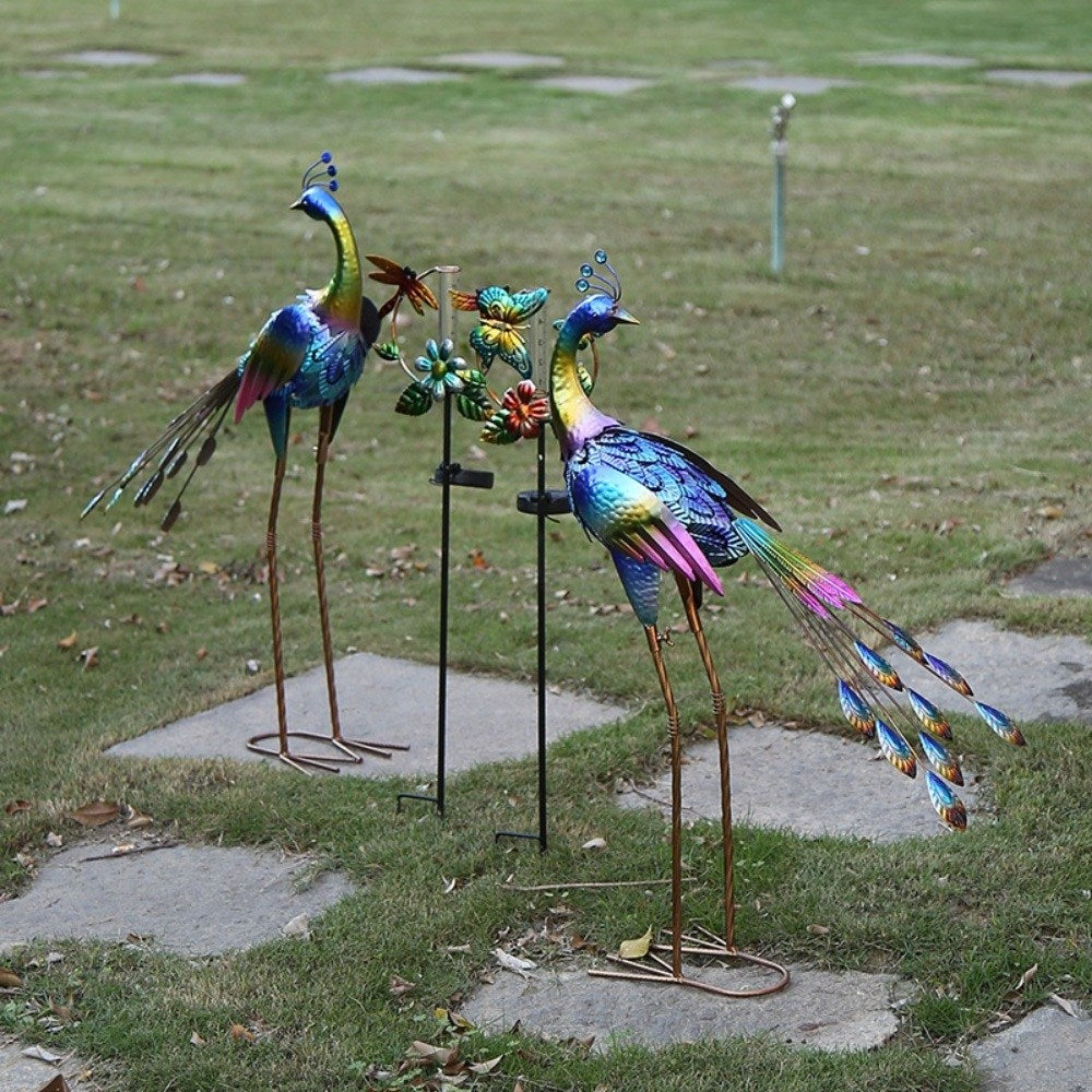 공작새 나비 마당꾸미기 정원 조경 철제동물장식품 직템 WW3072514