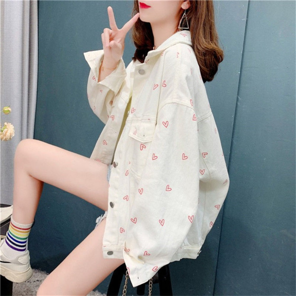 캐쥬얼 숏 재킷 코디 유럽풍 버튼업 데님 쟈켓 BW3083109