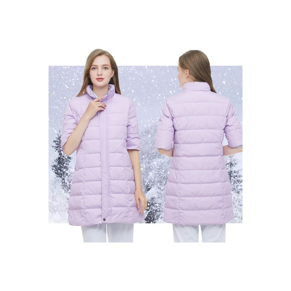 반팔패딩조끼 퀼팅 다운 롱 여성베스트 간호사조끼 경량 사무실 야근근무 당직 직템 BW3092114