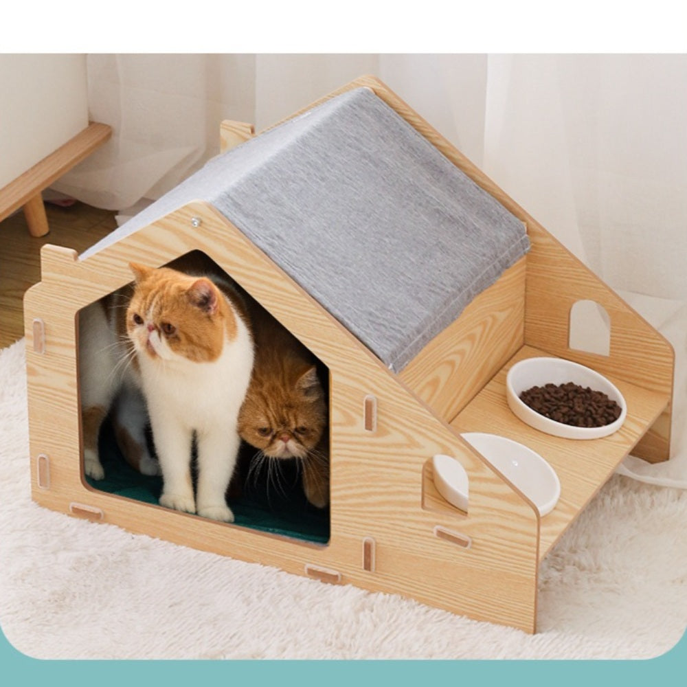 원목고양이집 하우스 동굴집 반려동물 고양이텐트 해먹 식기 포근 패드 직템 WW3102203