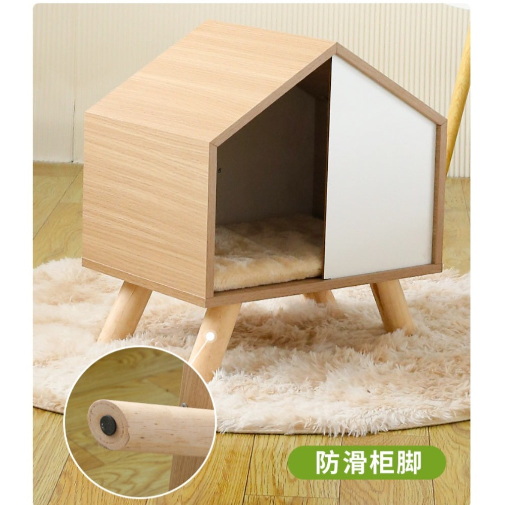 반려동물 원목고양이집 숨숨집 하우스 해먹 동굴집 빌라 직템 WW3102205