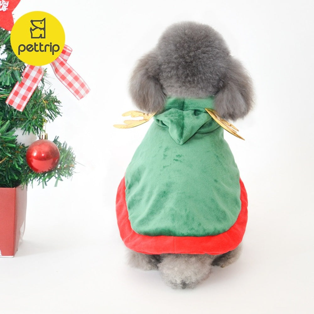 JIKTEM 크리스마스 망토 귀여운 겨울옷 후리스 고양이옷 애완견 반려동물 WW3112207