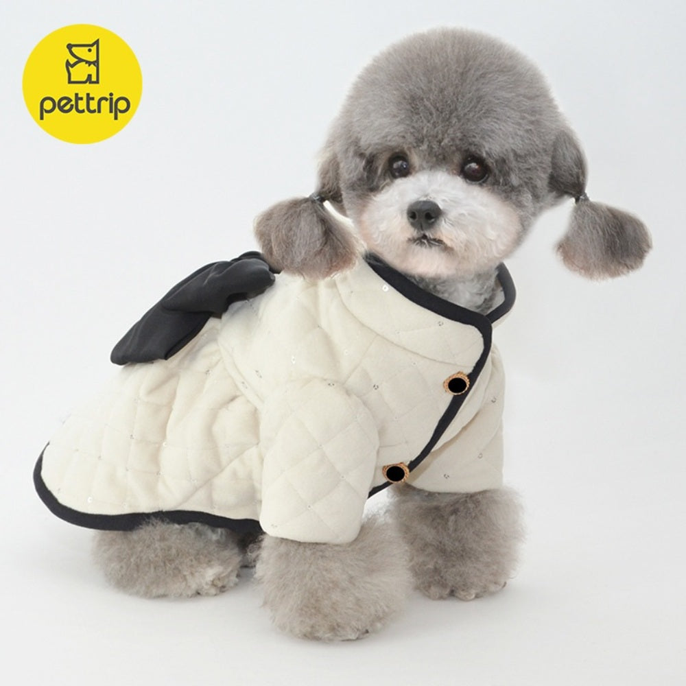 JIKTEM 귀여운 강아지 패딩 치마 반려동물 후리스 애완견 따뜻한 겨울옷 WW3112208