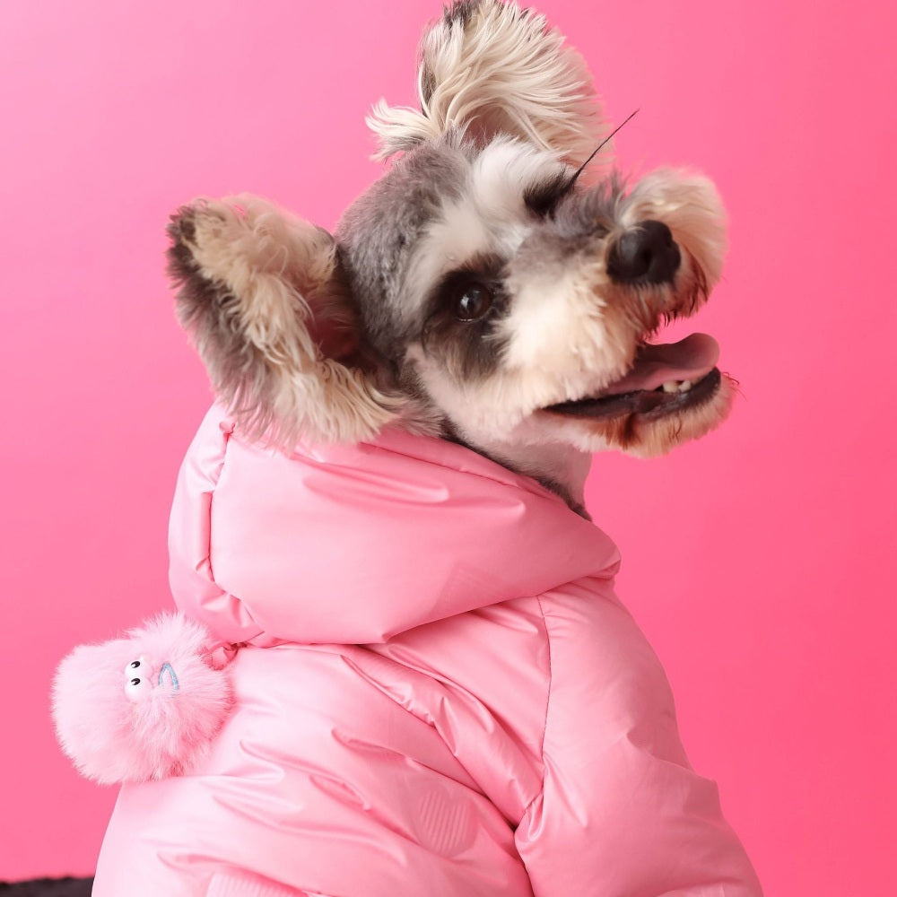 JIKTEM 강아지 소형견 조끼 패딩 후리스 입히기 편한 애완 반려동물 겨울옷 WW3112218