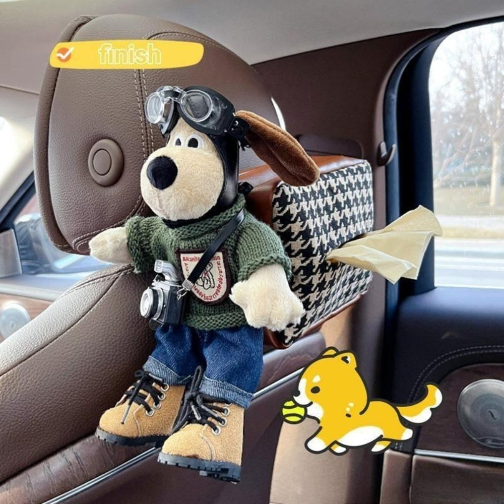 JIKTEM 자동차 티슈 박스 냅킨 보관 차량용 귀여운 걸이식 홀더 WX4012808