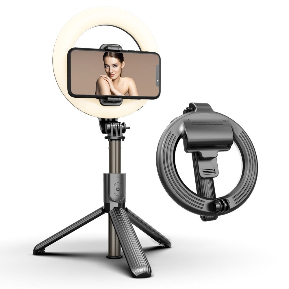 라이브방송 AI센서 블루투스 셀카봉 삼각대 LED 링 JIKTEM BW4031103