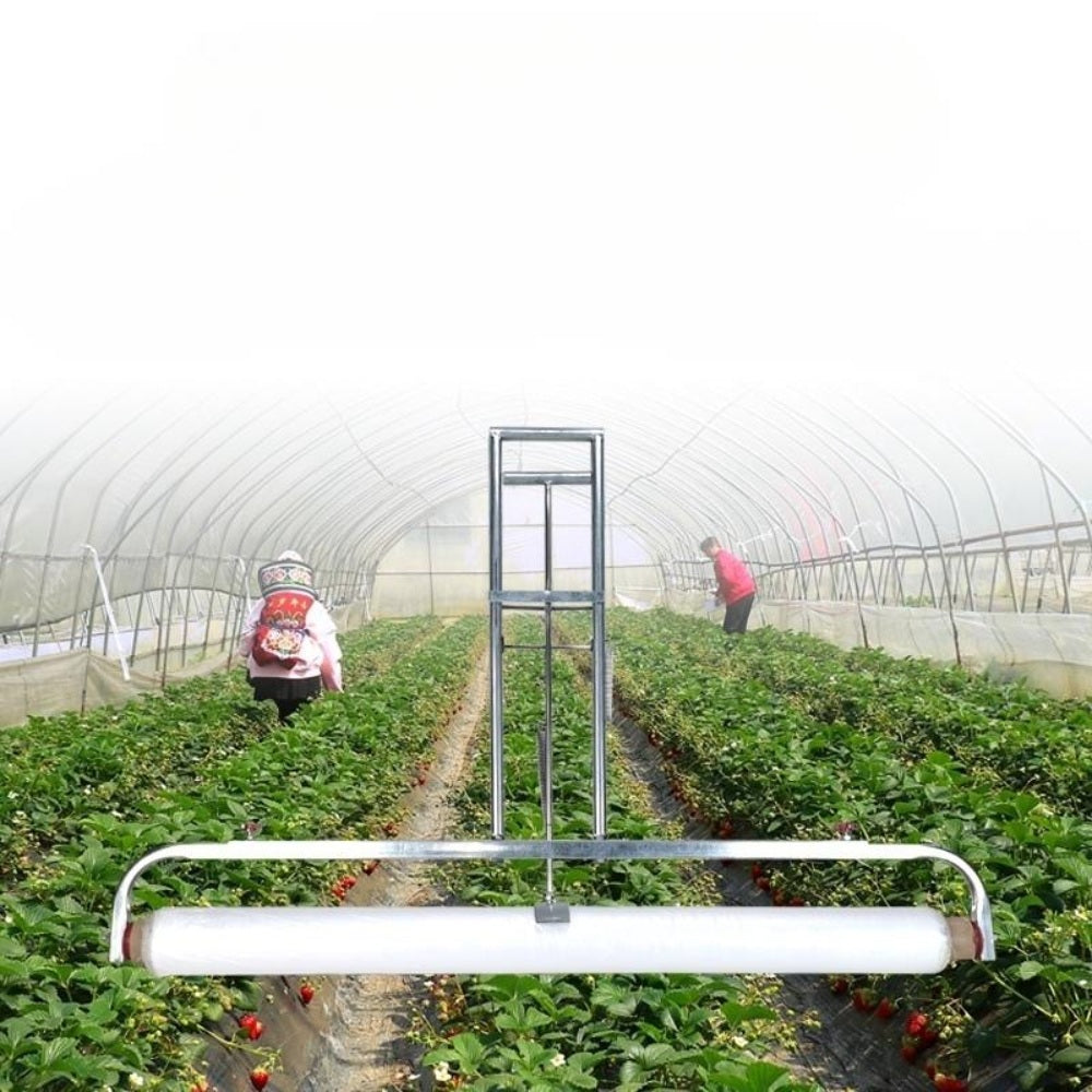 무동력 비닐피복기 밭고랑 비닐 멀칭기 관리기 피복 텃밭 농사용 JIKTEM M4031907