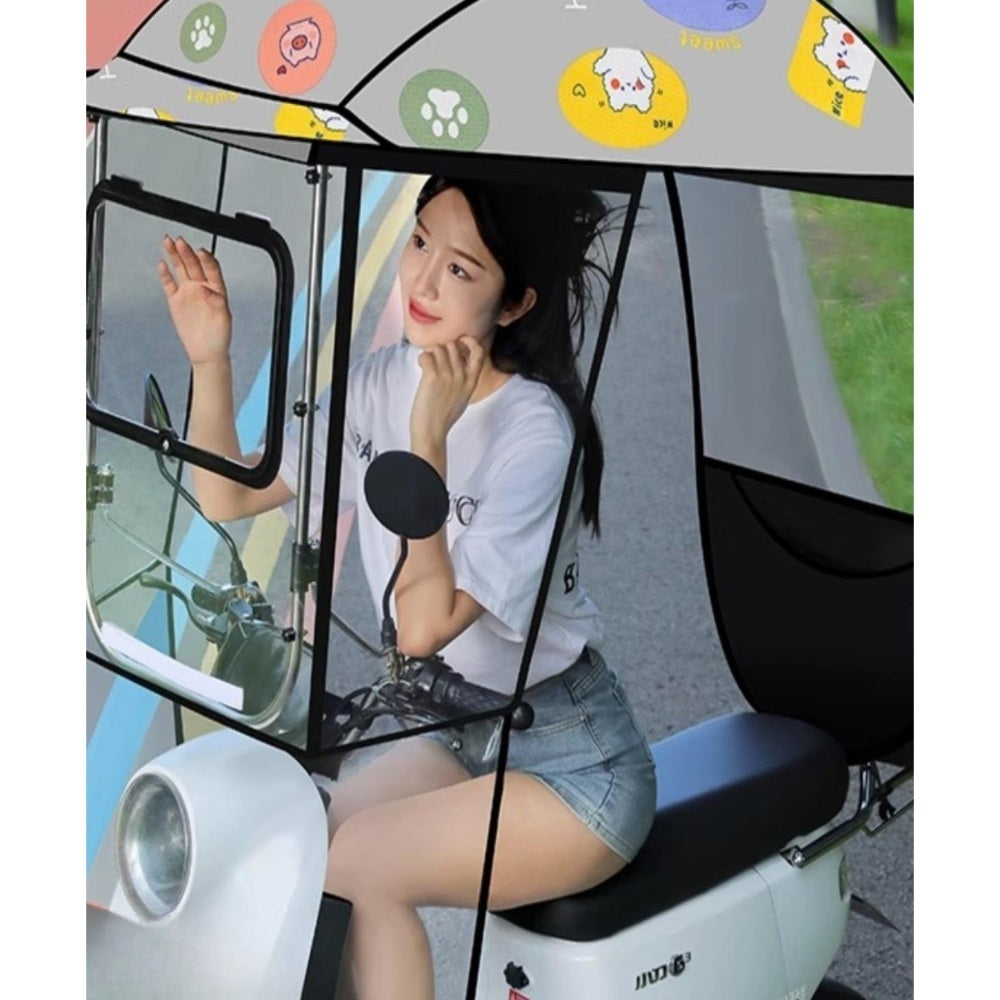 캐노피 차양막 지붕 자전거 스크린 스쿠터 덮개 햇빛가리개 JIKTEM M4032605