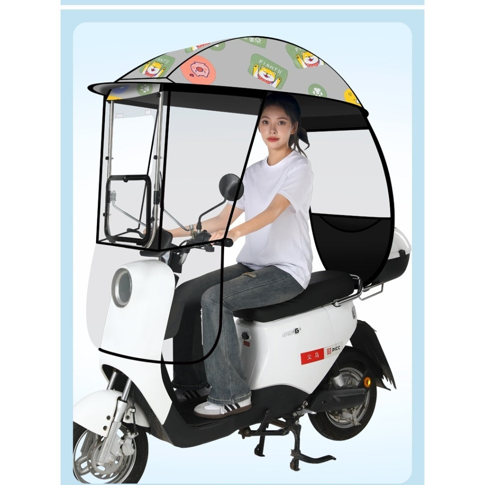 캐노피 스크린 햇빛가리개 방수 커버 스쿠터 덮개 지붕 차양막 JIKTEM M4032609