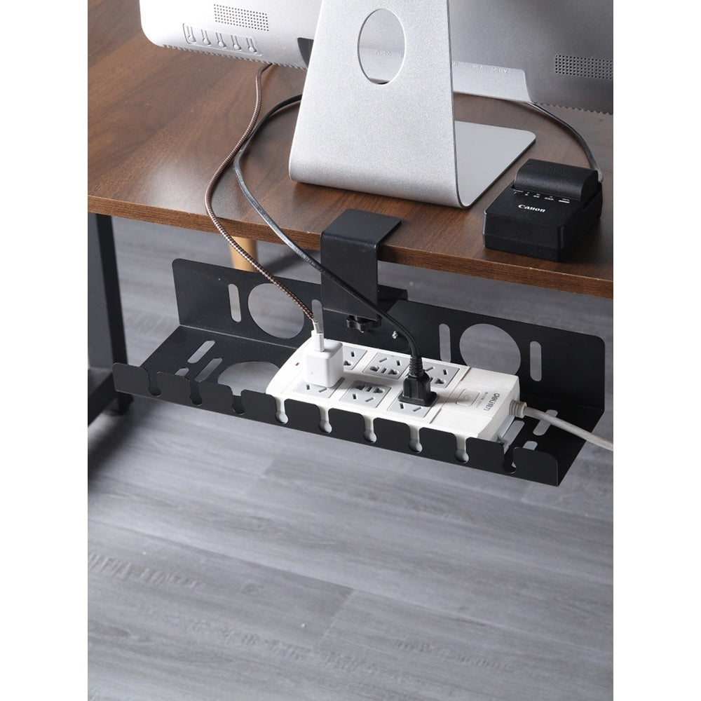 선정리 무타공 책상밑 정리대 콘센트정리함 멀티탭정리함 JIKTEM M4032704