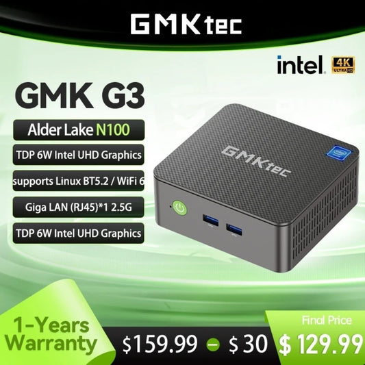 GMK 데스크탑 컴퓨터 미니 PC G3 NUCBOX N100 JIKTEM M4042520