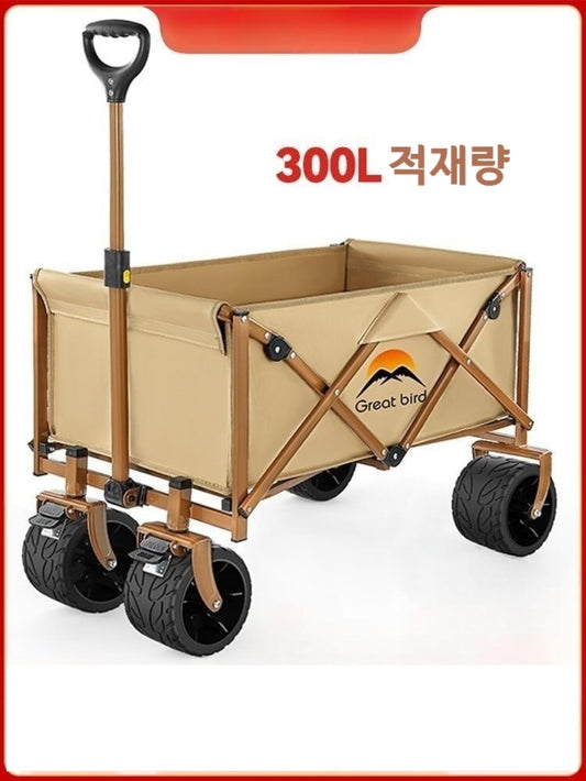 캠핑카 아웃도어 손수레 폴딩 카트 접이식 웨건 휴대용 JIKTEM BW4051401