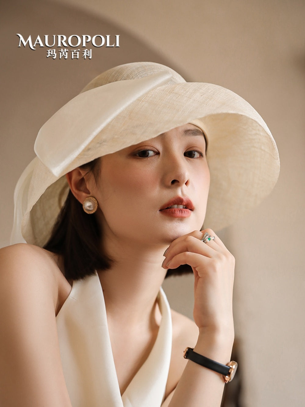 챙넓은 사파리모자 귀부인모자 유럽풍 햇빛가리개 JIKTEM BW4060606