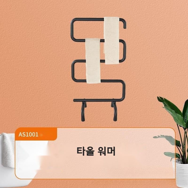 타올워머 욕실 건조 전기 수건 랙 가열 수건걸이 JIKTEM BJ4091905