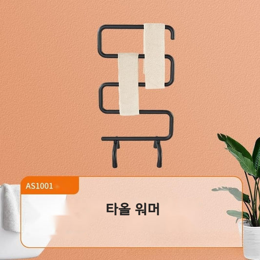 타올워머 욕실 건조 전기 수건 랙 가열 수건걸이 JIKTEM BJ4091905