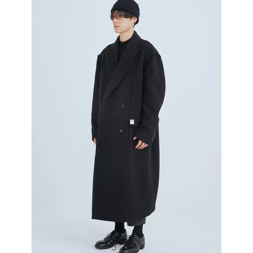 남자캐시미어코트 모직 롱 코트 겨울 아우터 JIKTEM BD4100815