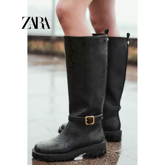 ZARA 정품 빈티지 카우보이 롱부츠 복고풍 JIKTEM WD4121919