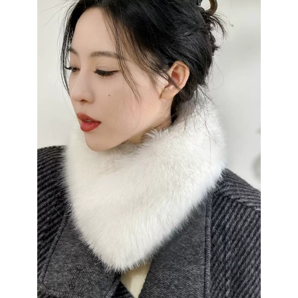 인조밍크 방한 양면 넥워머 포근 퍼 머플러  JIKTEM BW5012101