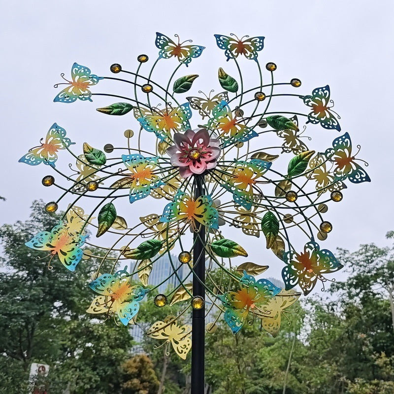 LED태양광정원등 철제바람개비 나비 풍차 화단 조경 JIKTEM  WW5032607