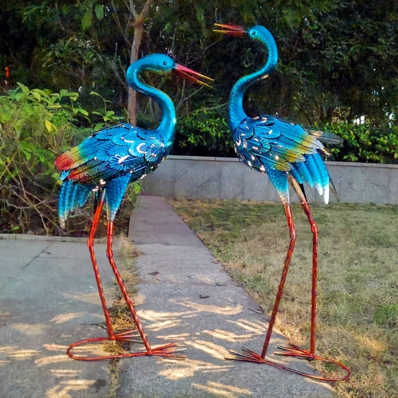 태양열 정원등 철제 조경 학 정원데코 안뜰 실외 인테리어  JIKTEM  WW5041112