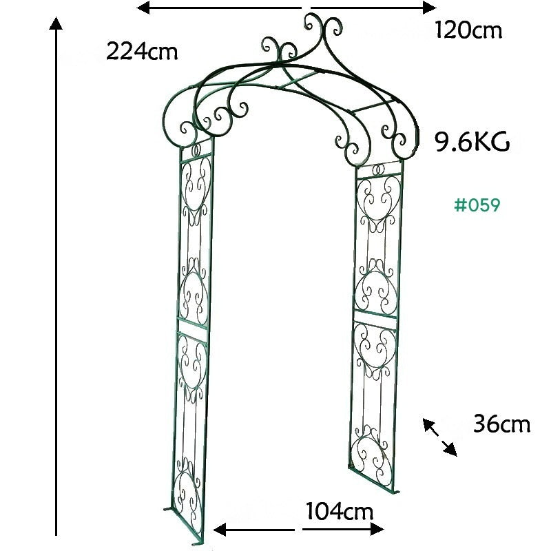 철제 아치 가든 장미 넝쿨 식물 지지대 정원 데코 JIKTEM  WW5041103