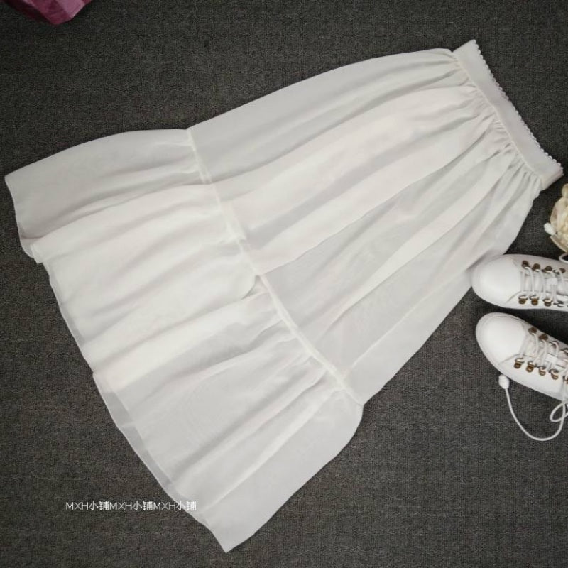 속치마 쉬폰 꽃잎 패치 45cm 70cm 80cm 레이어드 볼륨 JIKTEM BW5051003