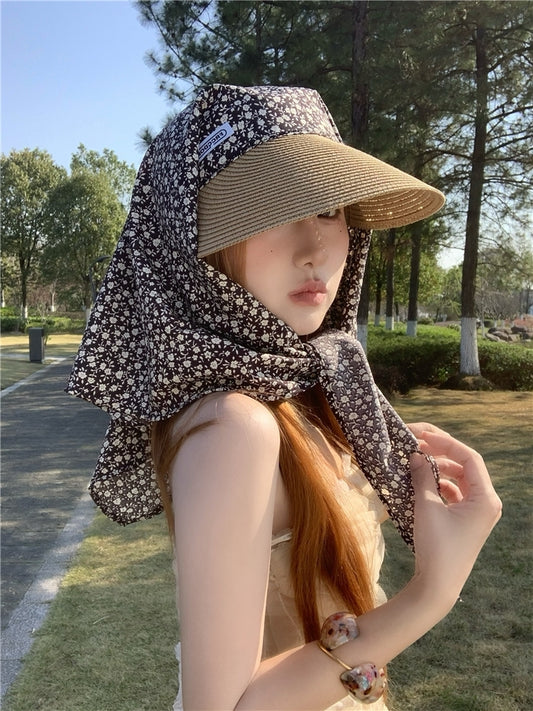 버킷햇 챙모자 스카프 썬햇 비치룩 햇빛가리개 JIKTEM BW5052608