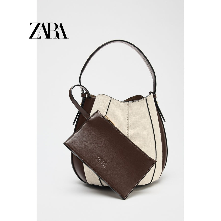 ZARA 정품 버킷백 핸드백 데일리백 숄더백 크로스백 JIKTEM BW5052417