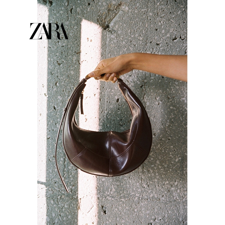 ZARA 정품 만두백 반달가방 미니 숄더백 크로스백 핸드백 JIKTEM BW5052416