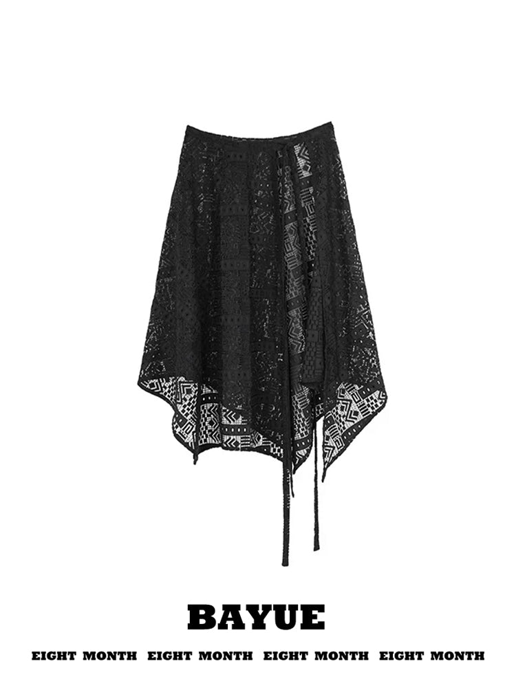 힙스카프 레이스 힙커버 불규칙 랩스커트 엉덩이가리개 JIKTEM BW5060203