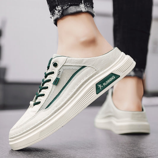 뮬 스니커즈 통기성 메쉬 시원 앞막힘 슬리퍼 하프 운동화 샌들 JIKTEM BW5060503