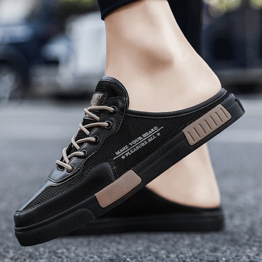 뮬 스니커즈 통기성 망사 슬리퍼 사무실 실내화 캐주얼 운동화 JIKTEM BW5060508