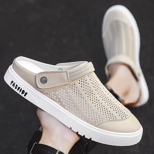 뮬 스니커즈 망사 통기성 그물 슬리퍼 샌들 하프 운동화  JIKTEM BW5060501