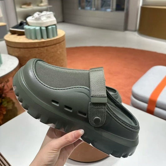 뮬 스니커즈 남여 통기성 키높이 블로퍼 구멍  샌들 앞막힘 슬리퍼 JIKTEM BW5060512